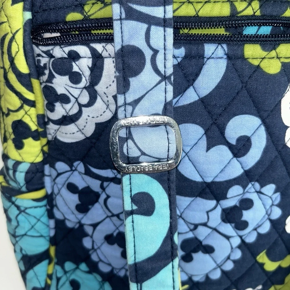 Vera Bradley Disney‎ Blue and Green Floral Backpack Quilted